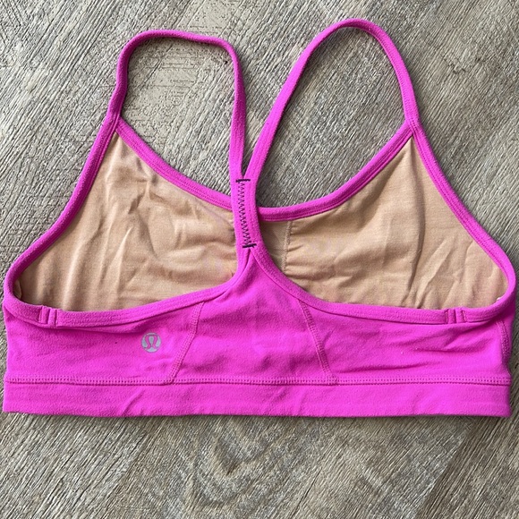 Lululemon vintage pink flow Y athletic bra - Picture 2 of 5
